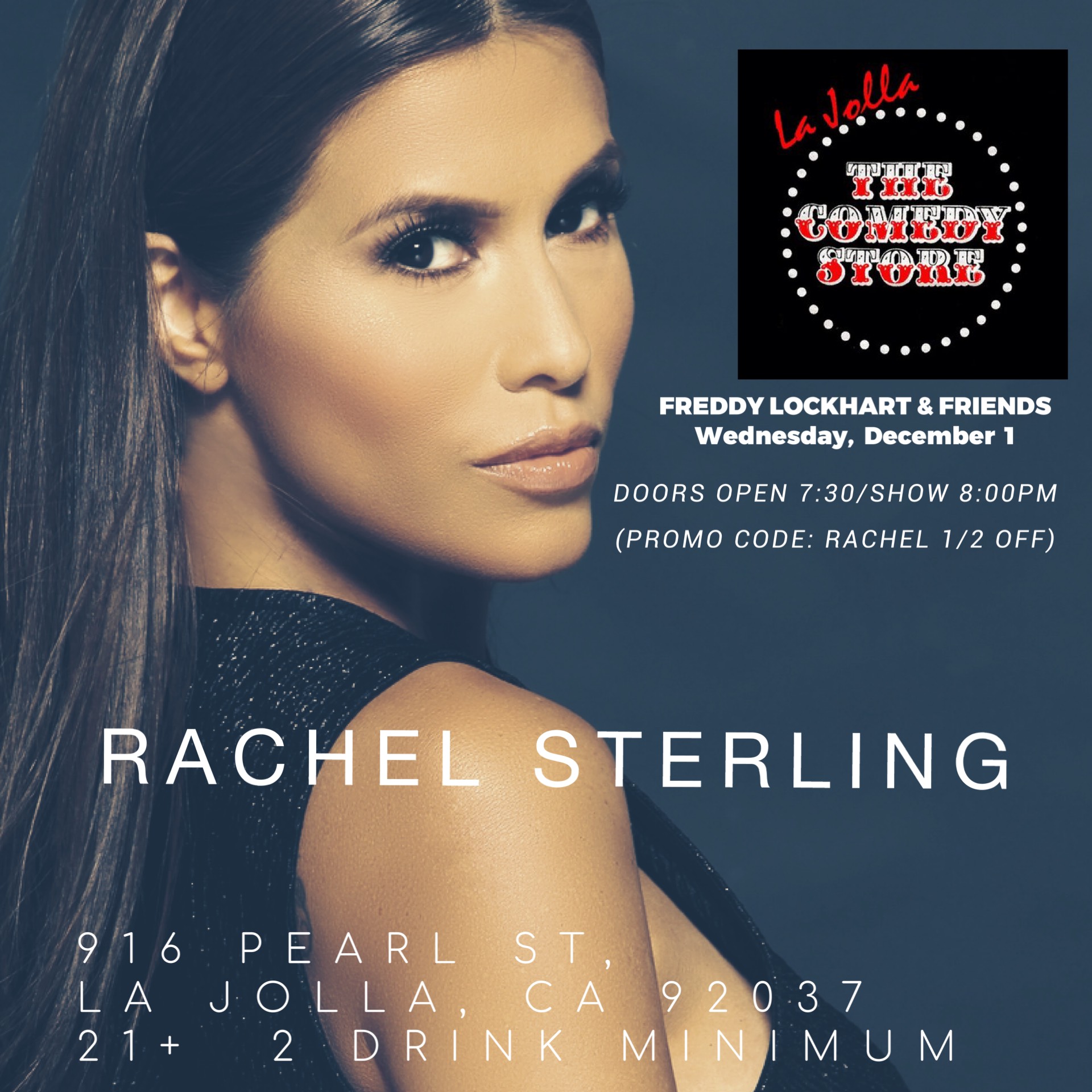 Read more about the article The La Jolla Comedy Store presents FREDDY LOCKHEART & FRIENDS featuring Rachel Sterling